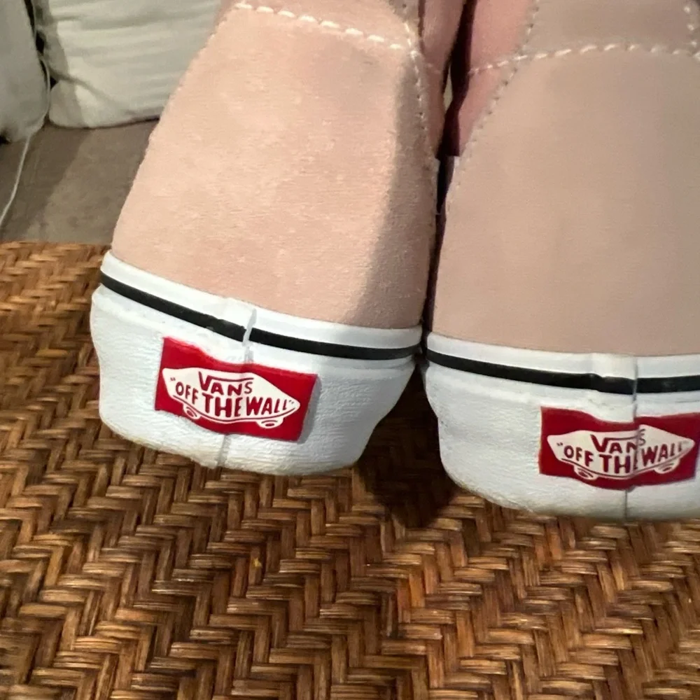 Vans Sk8-Hi Skate Shoes Sneakers Tapered Athletic Rose White Womens 9 Mens 7.5